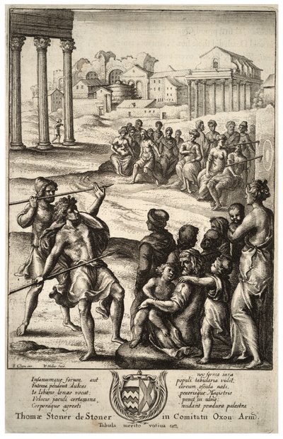 Speerwerfen. Zustand 3 von Wenceslaus Hollar